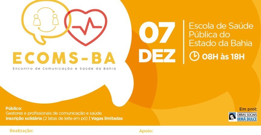 Marcô apoia evento de comunicação e saúde promovido pelo HUPES